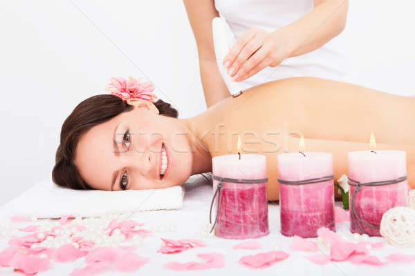 Stock photo: Woman Under Going Microdermabrasion Treatment