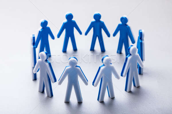 Close-up Of Human Figures Forming Circle Stock photo © AndreyPopov