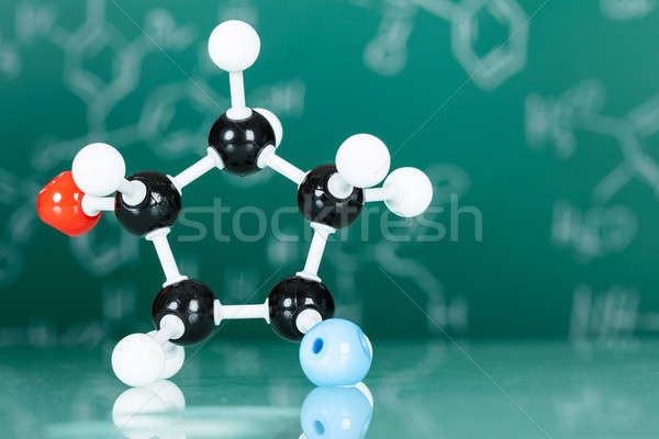 Modèle moléculaire structure vert réfléchissant design [[stock_photo]] © AndreyPopov