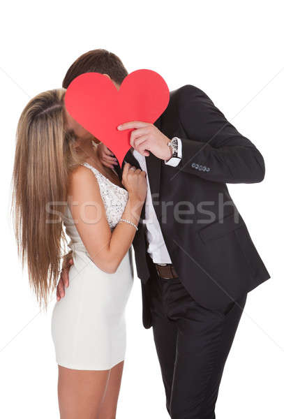Lover showing affection for lady Stock photo © AndreyPopov