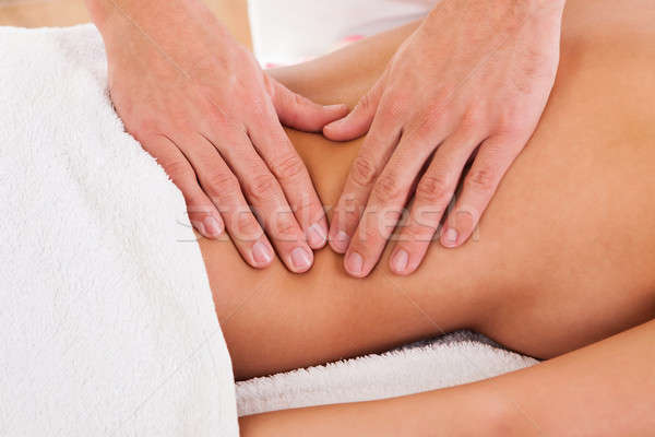 Stock photo: Client relaxing in massage parlor