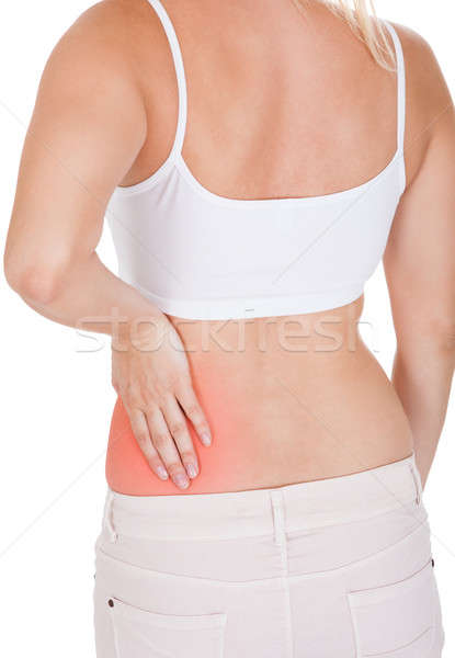 Woman having kidney pain Stock photo © AndreyPopov