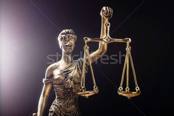 правосудия статуя золото черный Сток-фото © AndreyPopov