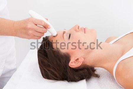 Woman Under Going Microdermabrasion Treatment Stock photo © AndreyPopov