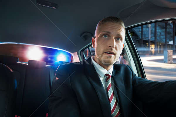 Scared Man Pulled Over By Police Stock photo © AndreyPopov