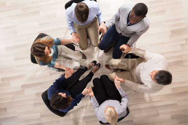 Overhead View Of People Supporting Each Other Stock photo © AndreyPopov