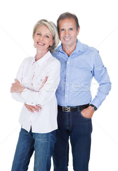 Portrait maturité couple heureux isolé blanche [[stock_photo]] © AndreyPopov