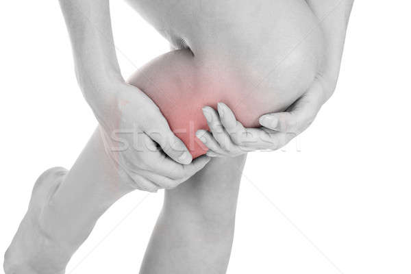 Woman having leg injury Stock photo © AndreyPopov