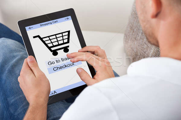 Obraz człowiek online zakup Zdjęcia stock © AndreyPopov