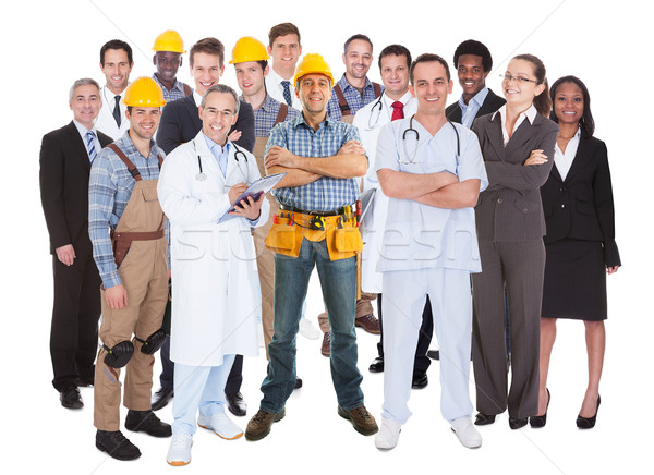 Full Length Of People With Different Occupations Stock photo © AndreyPopov