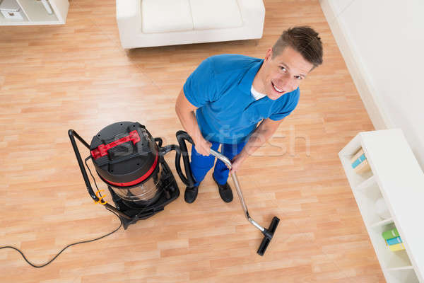 Stockfoto: Schoonmaken · vloer · stofzuiger