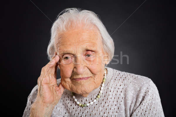 Portrait Of Thoughtful Senior Woman Stock photo © AndreyPopov