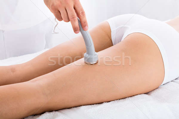 Woman Getting Microdermabrasion Therapy On Her Legs Stock photo © AndreyPopov