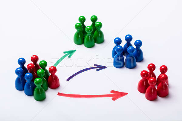 Customers Segmented Into Groups Stock photo © AndreyPopov