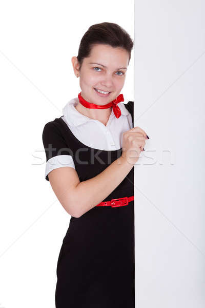 Portrait of beautiful young stewardess Stock photo © AndreyPopov
