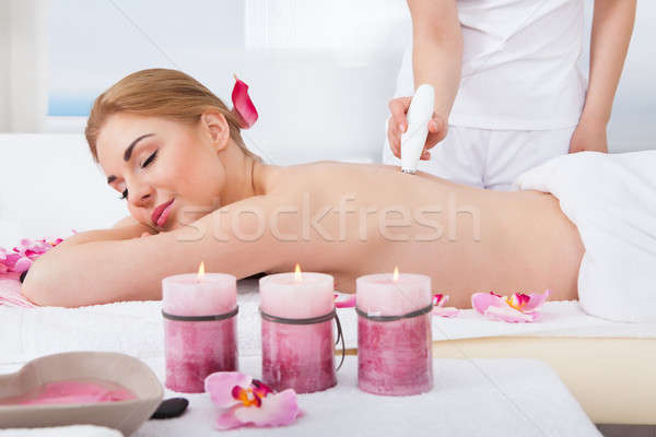 Woman Under Going Microdermabrasion Treatment Stock photo © AndreyPopov