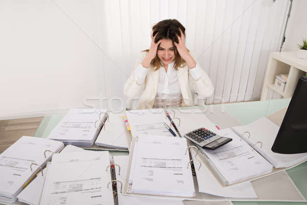 Frustrated Businesswoman Stock photo © AndreyPopov