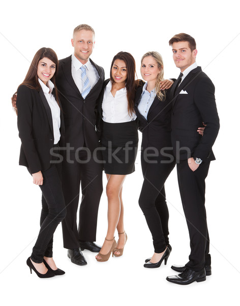 Portrait Of Businesspeople Against White Background Stock photo © AndreyPopov