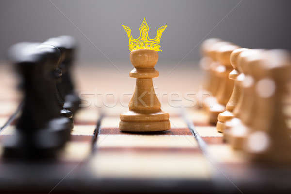 Hidden Potential, Chess Pawn with Crown