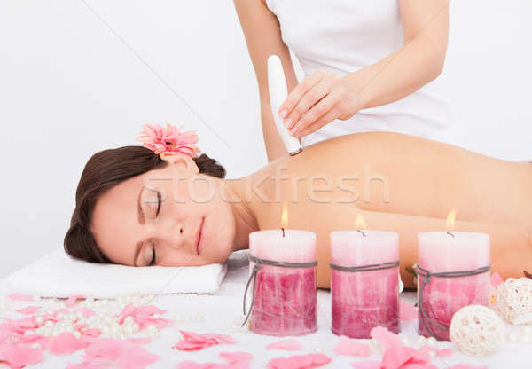 Woman Under Going Microdermabrasion Treatment Stock photo © AndreyPopov
