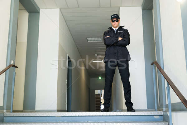 Security Guard Standing At The Entrance Stock photo © AndreyPopov