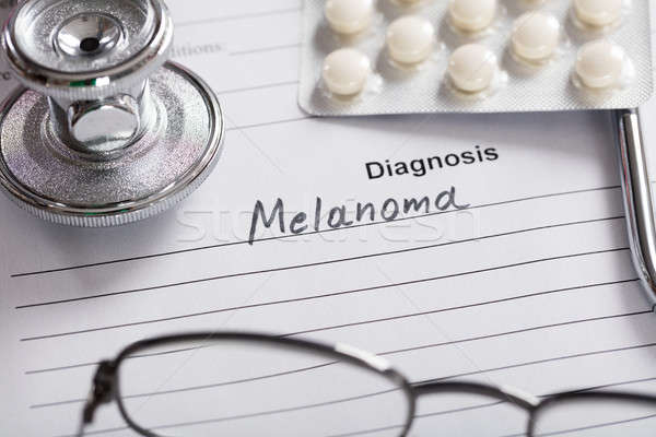 Text Melanoma On Paper Stock photo © AndreyPopov