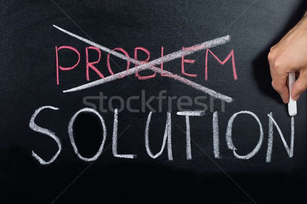 Crossing Out Problem And Finding The Solution Concept Stock photo © AndreyPopov