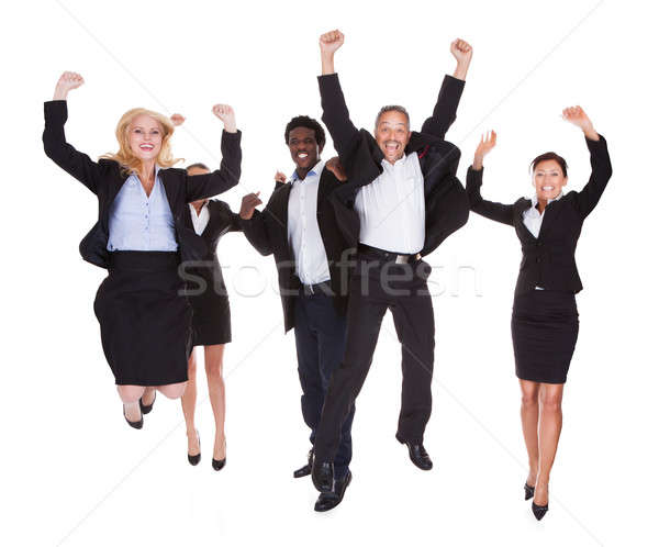 Happy Multi-racial Group Of Business People Stock photo © AndreyPopov