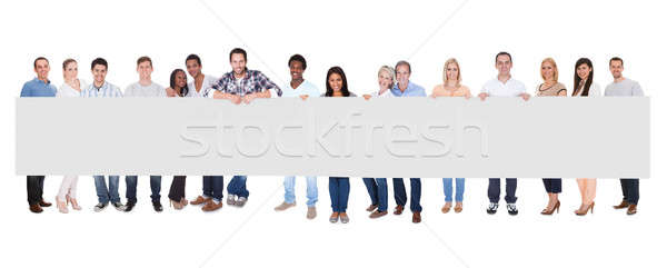 Group Of People With Placard Stock photo © AndreyPopov