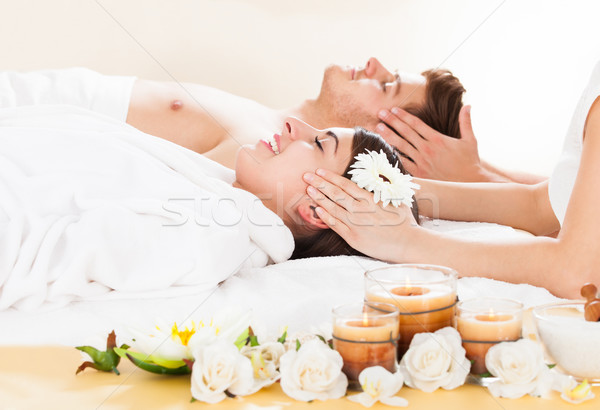 Stock photo: Couple Receiving Head Massage