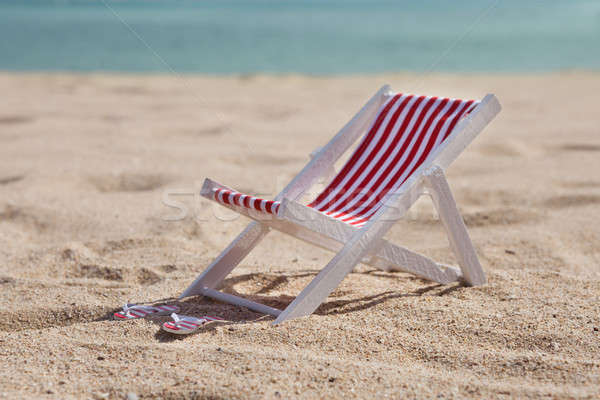 Beach Chair And Flip-flop Stock photo © AndreyPopov