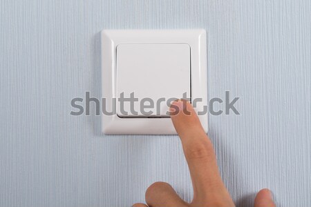 Main switch blanche mur [[stock_photo]] © AndreyPopov