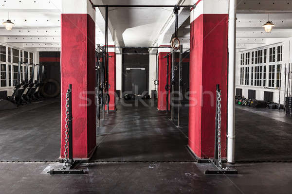 Gymnasium interieur uitrusting lege sport Stockfoto © AndreyPopov