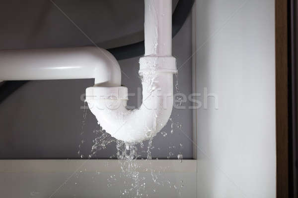 [[stock_photo]]: Eau · pipe · blanche · évier · maison