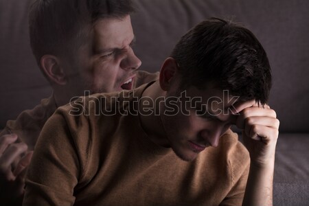 Angry And Stressed Man At Home Stock photo © AndreyPopov