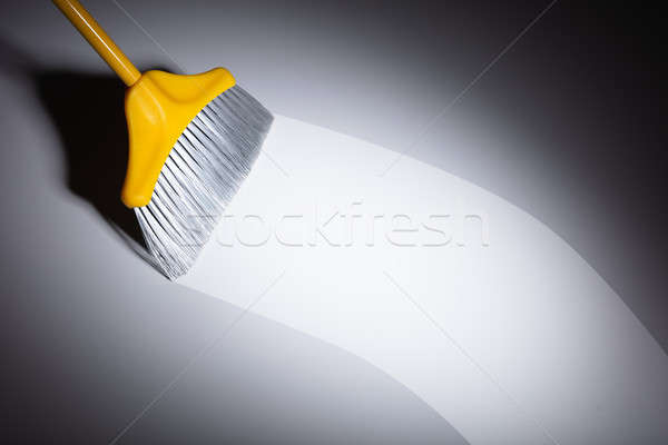 Broom Sweeping Floor Stock photo © AndreyPopov