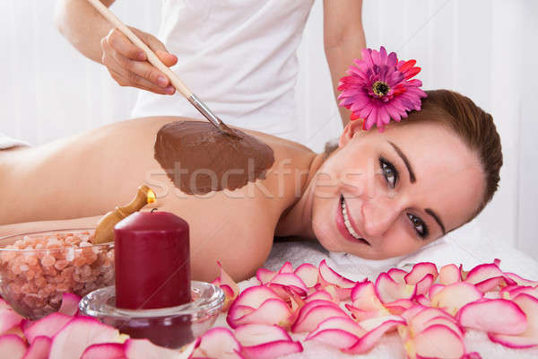 Woman enjoying skin treatment Stock photo © AndreyPopov