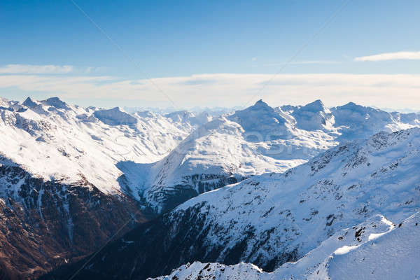 Snowcapped Mountains In Otztal Alps Stock photo © AndreyPopov