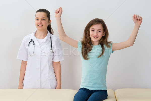 Child Next To Doctor In Hospital Stock photo © AndreyPopov