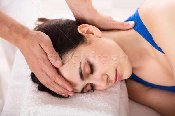 Close-up Of A Relaxed Woman Stock photo © AndreyPopov