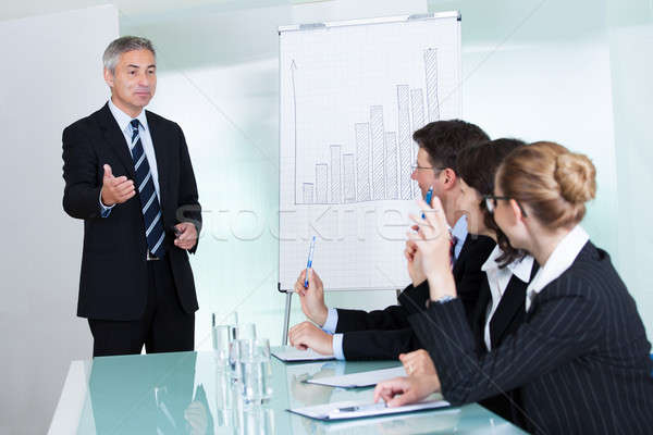 Manager giving a presentation to staff Stock photo © AndreyPopov