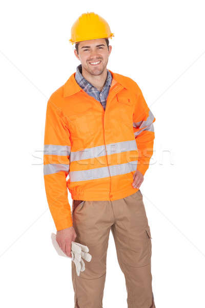 Portrait of worker wearing safety jacket Stock photo © AndreyPopov