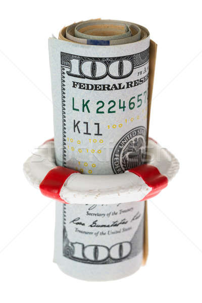 Life Belt Protecting Banknote Stock photo © AndreyPopov