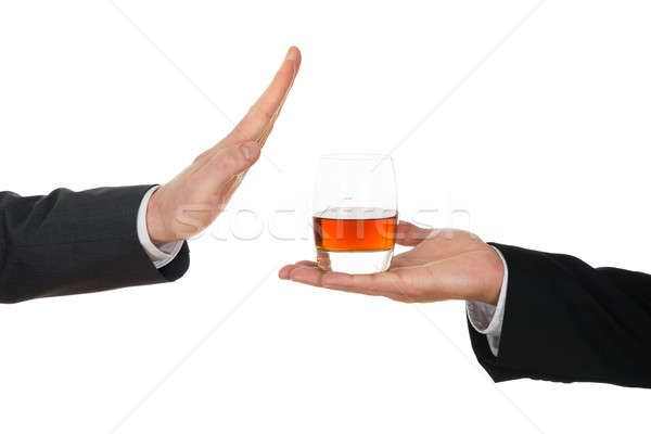 Businessman Avoiding Alcohol Stock photo © AndreyPopov