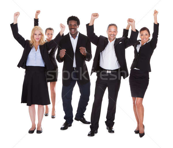 Happy Multi-racial Group Of Business People Stock photo © AndreyPopov