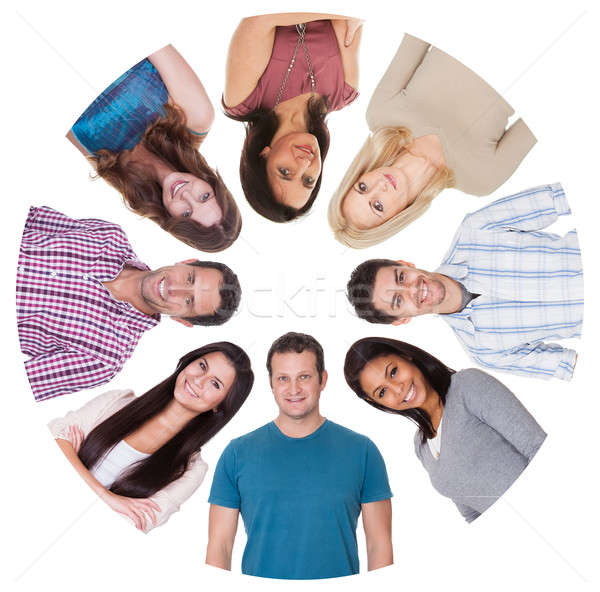 Low angle view of diverse group of people Stock photo © AndreyPopov