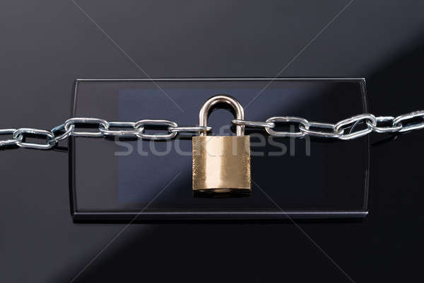 Mobile phone data privacy concept Stock photo © AndreyPopov