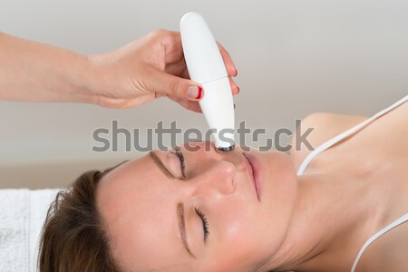 Stock photo: Woman Receiving Microdermabrasion Therapy