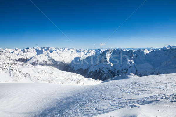 Winter Landscape Of A Ski Resort In The Alps Stock photo © AndreyPopov