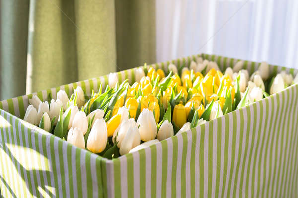 Tulips In The Open Box Stock photo © AndreyPopov